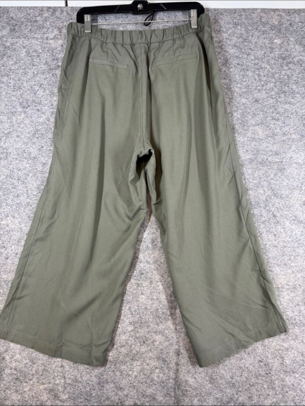J.Jill Tencel Wide Leg Pants Sage Green M Petite Boho Casual Summer Resortwear - Picture 10 of 15